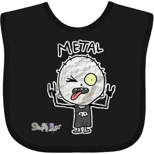 Metal Face Baby Bib - Gus Fink Studios
