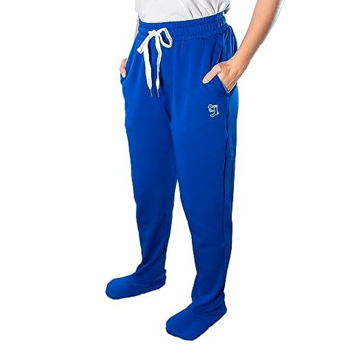 Adult Footed Sweatpants with Sherpa Fleece Lined Feet, Extremely Soft and Warm Footing