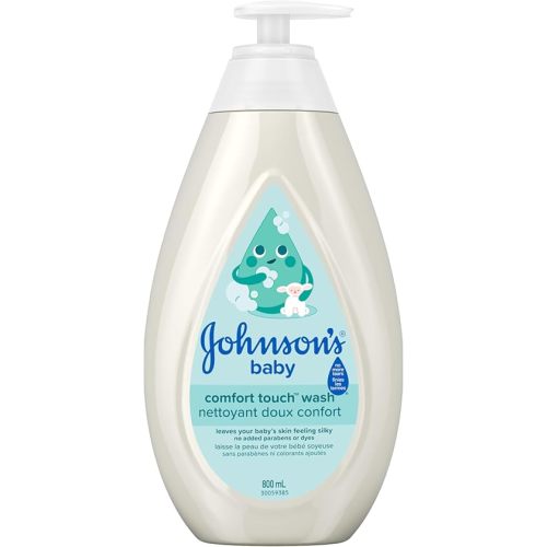 Johnson's Baby newborn bath wash and shampoo, cotton touch body wash, 800ml