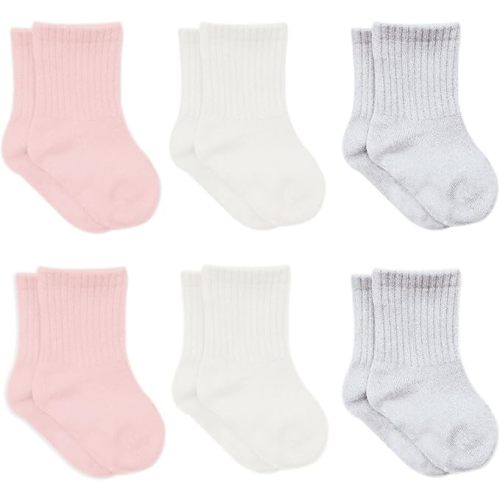 bistyle Baby Grip Ankle Socks 6 Pairs | Newborn Infant Toddlers Socks Organic Cotton | Kids Boys Girls Ankle