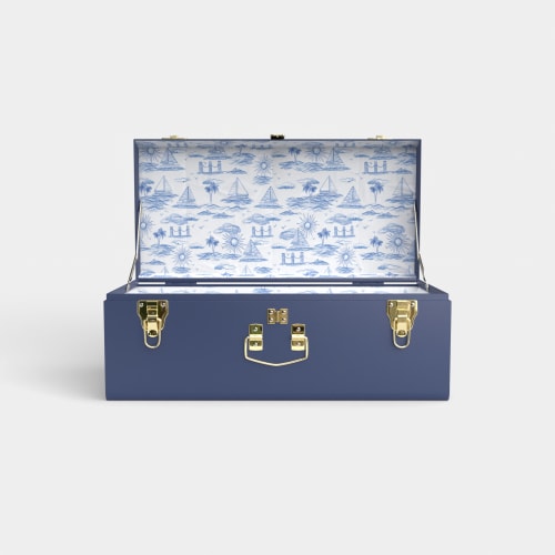 Petite Trunk - Navy - Island Hopper / Embroidery