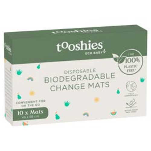Tooshies Biodegradable Disposable Change Mats X 10 - Buy Online in Australia - Pharmacy Online