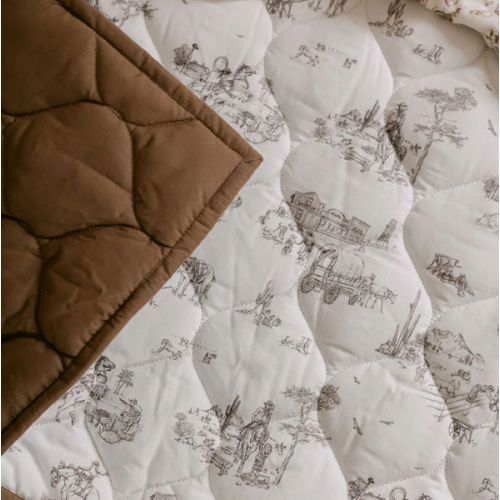 Western Toile Quilted Playmat