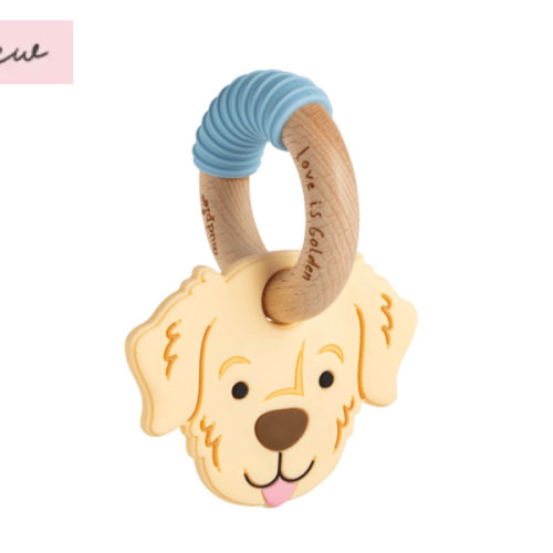 Light Golden Retriever Teether | Perfect for Babies Under 18 Months | Mud Pie