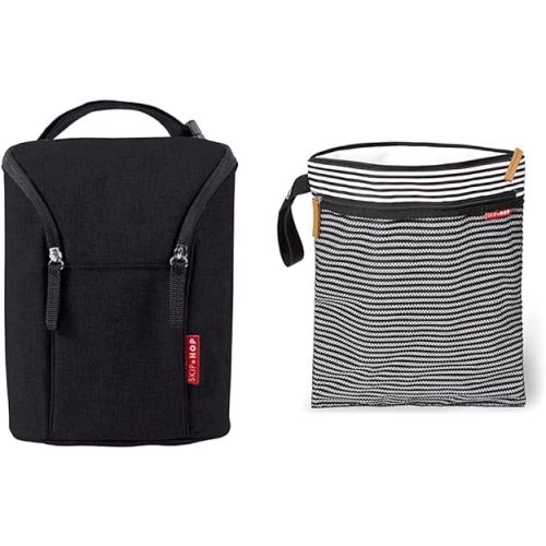Skip Hop Baby Bottle Bag, Grab & Go, Chevron