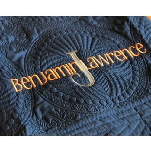 Custom Embroidered Baby Quilt: Personalized Cotton Heirloom Blanket - Etsy