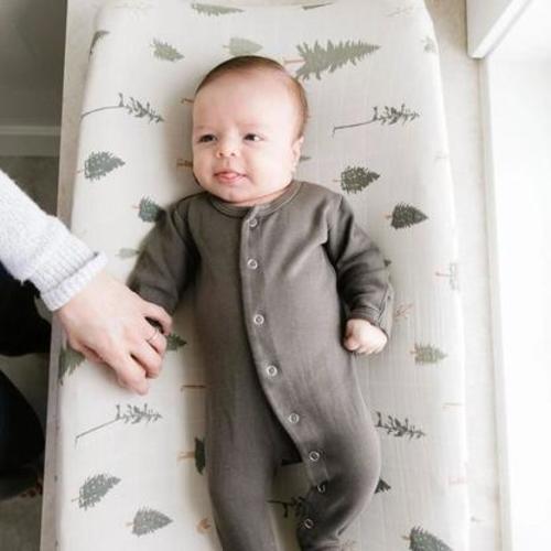 Cotton Changing Pad Cover, Pine