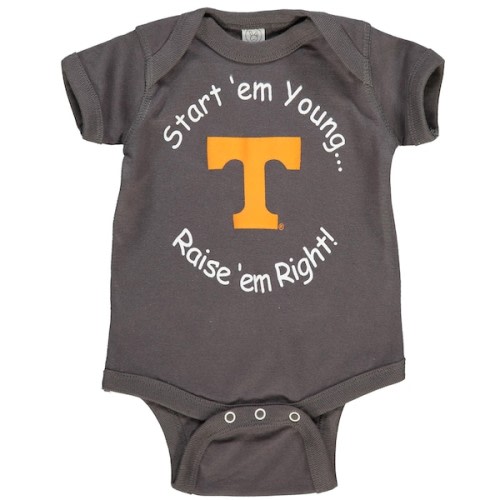Tennessee Volunteers Newborn & Infant Start 'Em Young Bodysuit - Charcoal