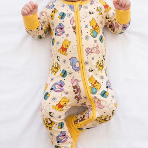 Little Bear Bee Pig BBamboo Zipper Romper Pajamas – MIOZING
