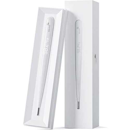 Oral Thermometer for Adults and Kids, Rechargeable Fast Reading Digital Thermometer with LED Display, Medical-Grade Accurate Rectal Thermometer for Babies