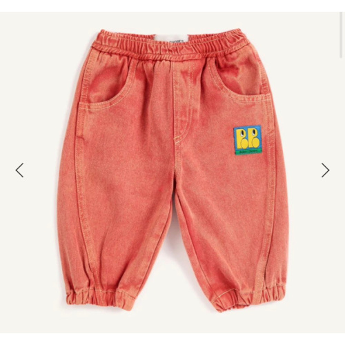 Washed Organic Cotton Jeans | Red