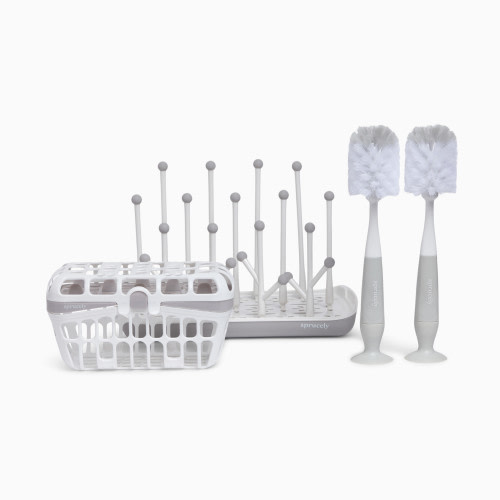 Sprucely Bottle Accessories Starter Set - White/Grey