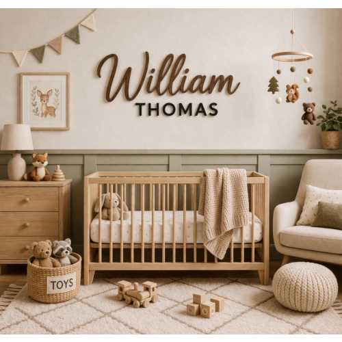 Custom Wood Nursery Name Sign: Personalized Wood Name, Custom Nursery Sign, baby name sign, Nursery Art, Nursery Name Sign, Wooden Decor