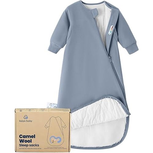 Unisex Sleeping Bag for Babies and Toddlers 1.0 Tog Sleep Sack 0-6 Months, Newborn Sleep Sack, Wearable Blanket Baby, One Piece Long Sleeves, Gifts for Baby