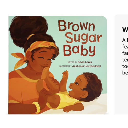 Brown Sugar Baby Board Book - Beautiful Story for Mothers and Newborns, Ages 0-3
