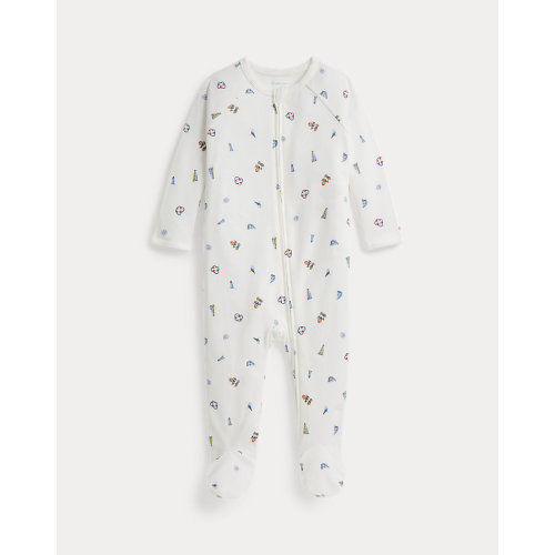 Polo Bear Cotton Footed Coverall
