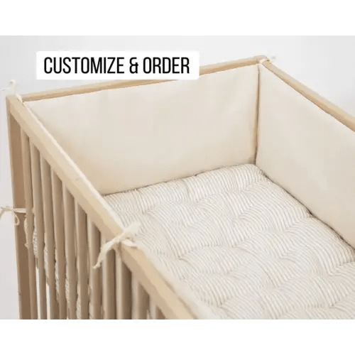 Wool Crib Bumper | Safe, Hypoallergenic & Chemical-Free