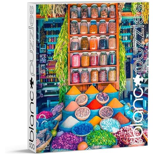 Buffalo Games - blanc - delafuente - Moroccan Spices - 500 Piece Jigsaw Puzzle For Adults -Challenging Puzzle Perfect for Game Nights - Finished Size is 21.25 x 15.00