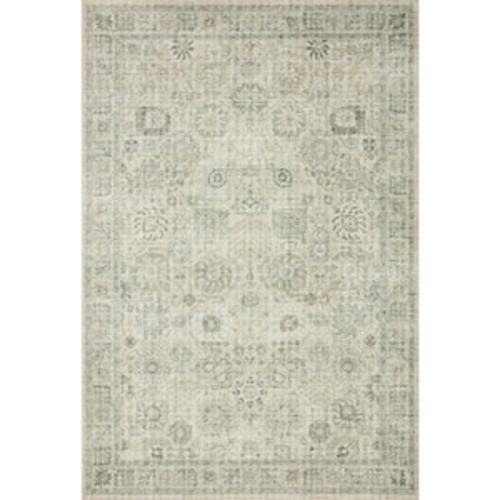 Skye Natural/Sage 6' X 9' Printed Distressed Oriental Area Rug