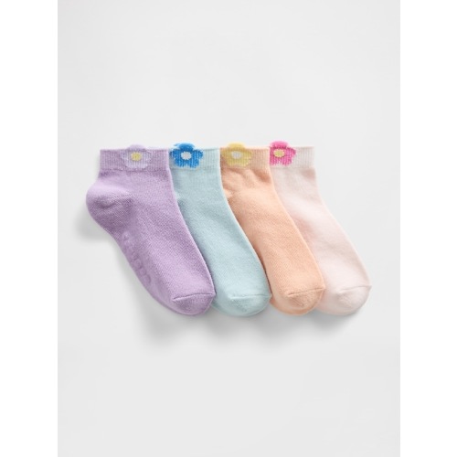 Baby & Toddler Daisy Ankle Socks (4-Pack)