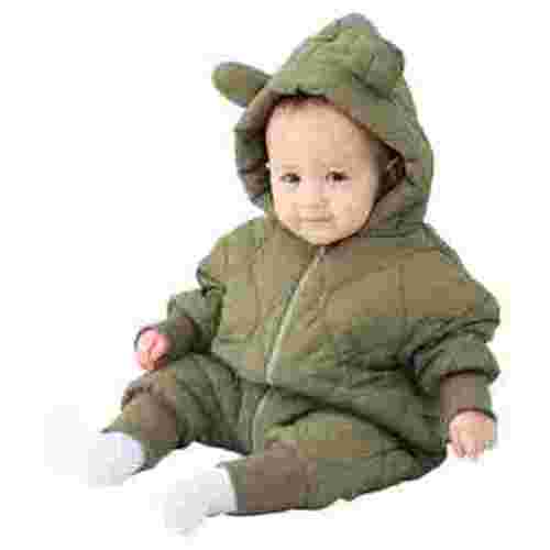 YTDSCS Newborn Baby Boys Girls Cotton Romper for 0-12M Infants Bodysuit Ears Hooded Outfit Clothes Unisex Button Warm Fall Winter Jumpsuits Onesies