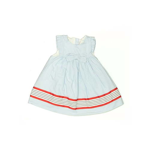 Janie and Jack 100% Cotton Blue Dress Size 3-6 mo
