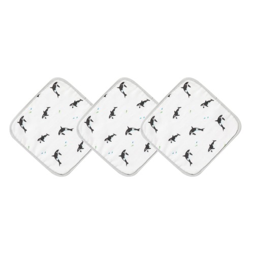 Orca Washcloth Set