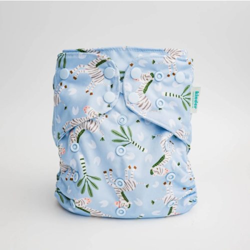 Animals and Insects: “Zebra Parade by Nice to Michiyo” Print - Essentials Pocket Cloth Diaper