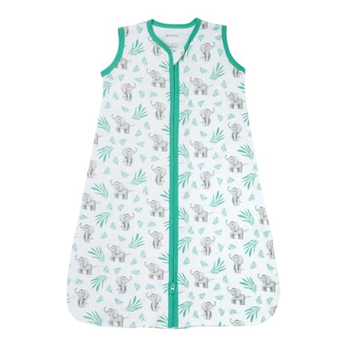 LollyBanks Sleep Sack, 100% Cotton Neutral Baby Sacks, 0.5 TOG Sleep Sacks Lightweight with 2-Way Zipper