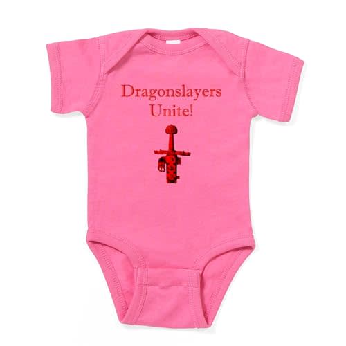 CafePress Dragonslayers Unite Body Suit Cute Infant Bodysuit Baby Romper