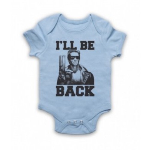 Terminator I'll Be Back Baby Grow