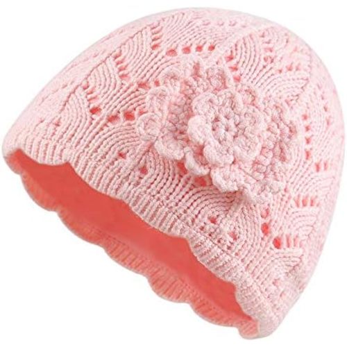 Baby Girl Winter Hat Cute Bow Baby Beanie Warm Knitted Hats for Infant Toddler Girls