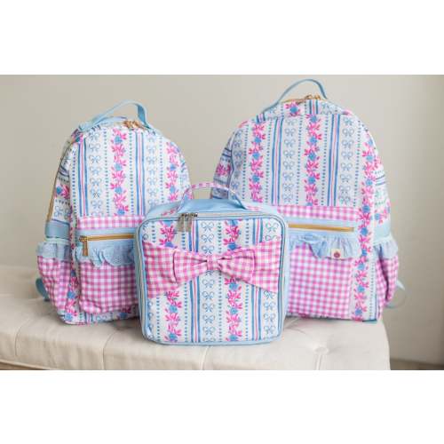Bree Backpack - Rosé Ribbon Luxe – Cheeky Plum