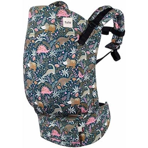 Baby Tula Breathable Mesh Toddler Carrier 25-60 lbs, Adjustable Ergonomic Carrier w/Multiple Front & Back Carry Positions - Supportive, Hypoallergenic, Breathable - Land Before Tula (Evergreen)