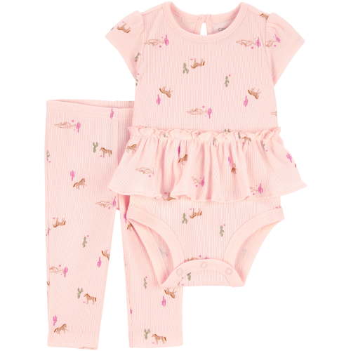 Carter's Child of Mine Baby Girl Outfit Set, 2-Piece, Sizes 0/3-24 Months