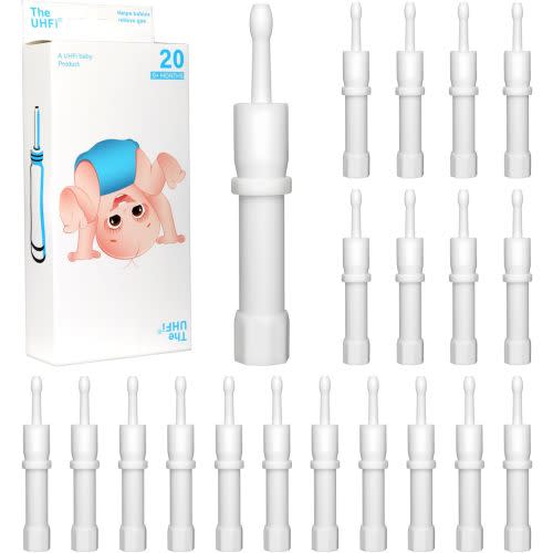 Gas and Colic Reliever for Babies, Baby Gas Colic Passer, Natural Solution for Baby Colic and Gas Relief, 100% Safe & Effective Instant Constipation Relief for Babies, 20 Count (Pack of 1)