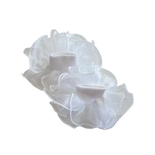 Ruffle Tutu Socks, White