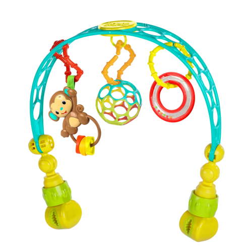 Bright Starts OBall Flex 'n Go Activity Arch Take-Along BPA-free Baby Stroller Toy, Age Newborn+
