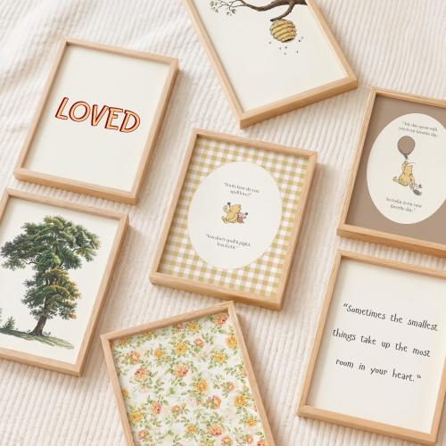 Winnie the Pooh Nursery Wall Art Set, Digital Download