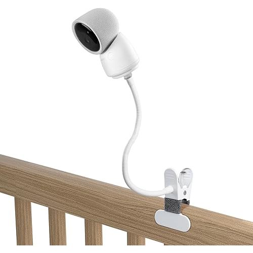 Clip Mount for Arenti Baby Monitor Without Tools or Wall Damage (White)