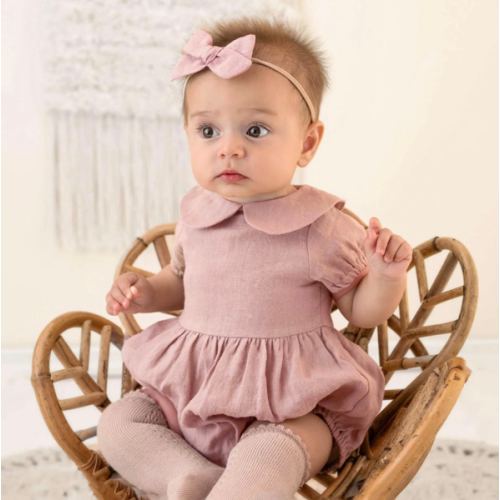 Blush Pink Allie Romper Set – Olive and Cradle