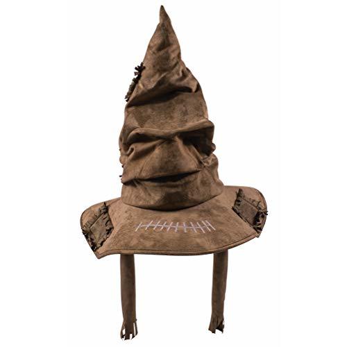 Disguise Harry Potter Sorting Hat Deluxe Costume Accessory, Brown, Adult Size