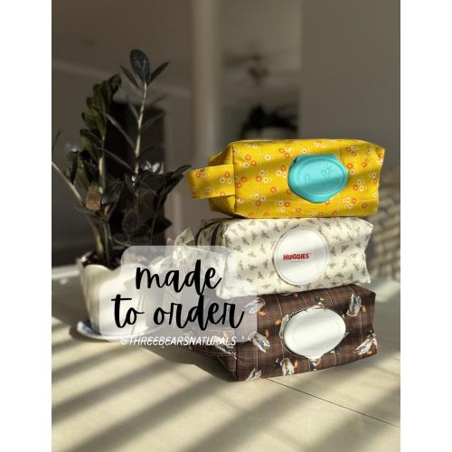 Custom Made to order Handmade Diaper bag - 2 compartments