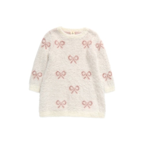 Print Long Sleeve Fleece Sweater Dress