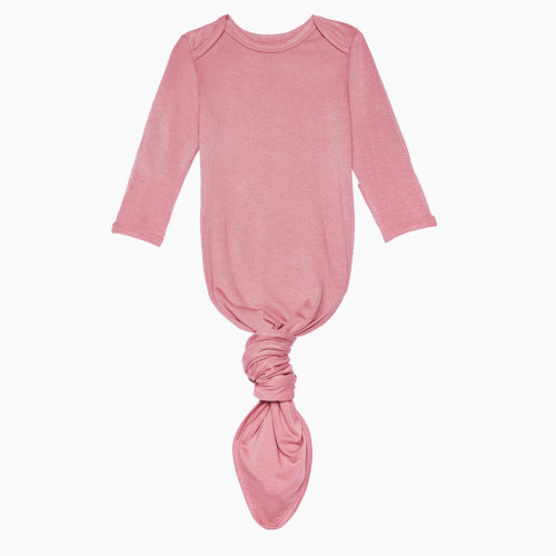 Posh Peanut Knotted Gown - Dusty Rose, 0-3 Months