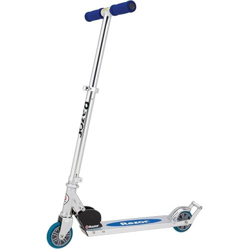 Razor AW Kick Scooter for Kids - Wheelie Bar, Lightweight, Foldable, Aluminum Frame, and Adjustable Handlebars