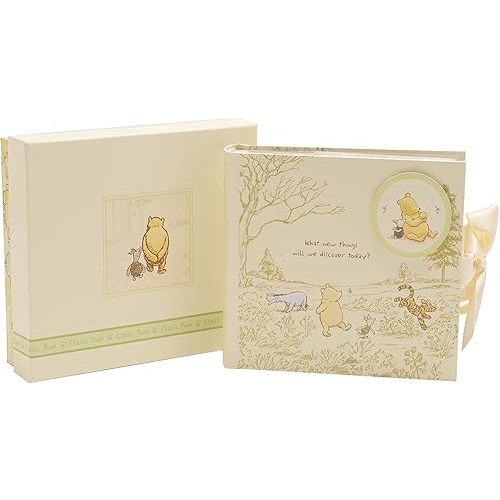 Happy Homewares Winnie The Pooh Album with Images of Pooh, Piglet, Tigger and Eeyore - Officially Licensed
