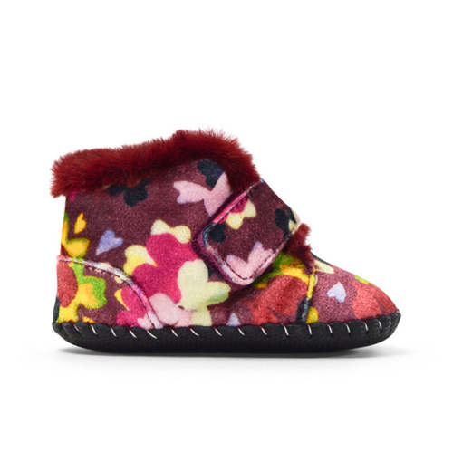 Rosa Originals Kids Floral Velvet Shoes | Winter Floral – pediped