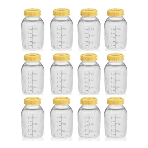 Medela Breastmilk Collection Storage Feeding Bottle Set W/lid 5oz /150ml X12 by Medela - Bulk
