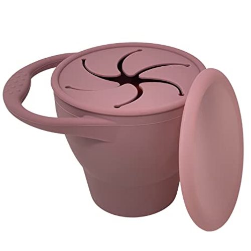 BraveJusticeKidsCo | Snack Attack Snack Cup | Collapsible Silicone Snack Container | Toddler and Baby